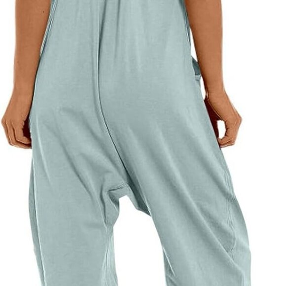 One Piece Jumpsuits for Women Casual Sleeveless Spaghetti Strap Rompers Summer O - Picture 2 of 5